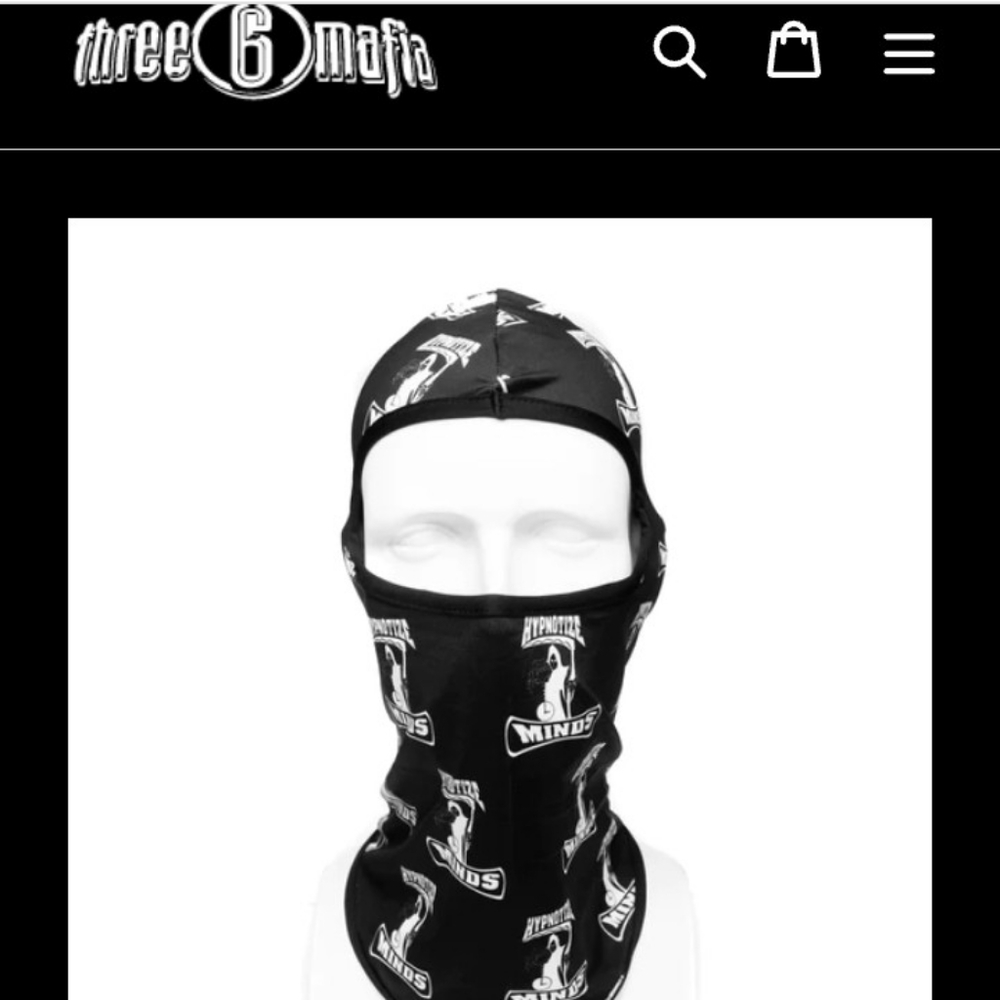 Hypnotize Minds "Balaclava" Black face mask